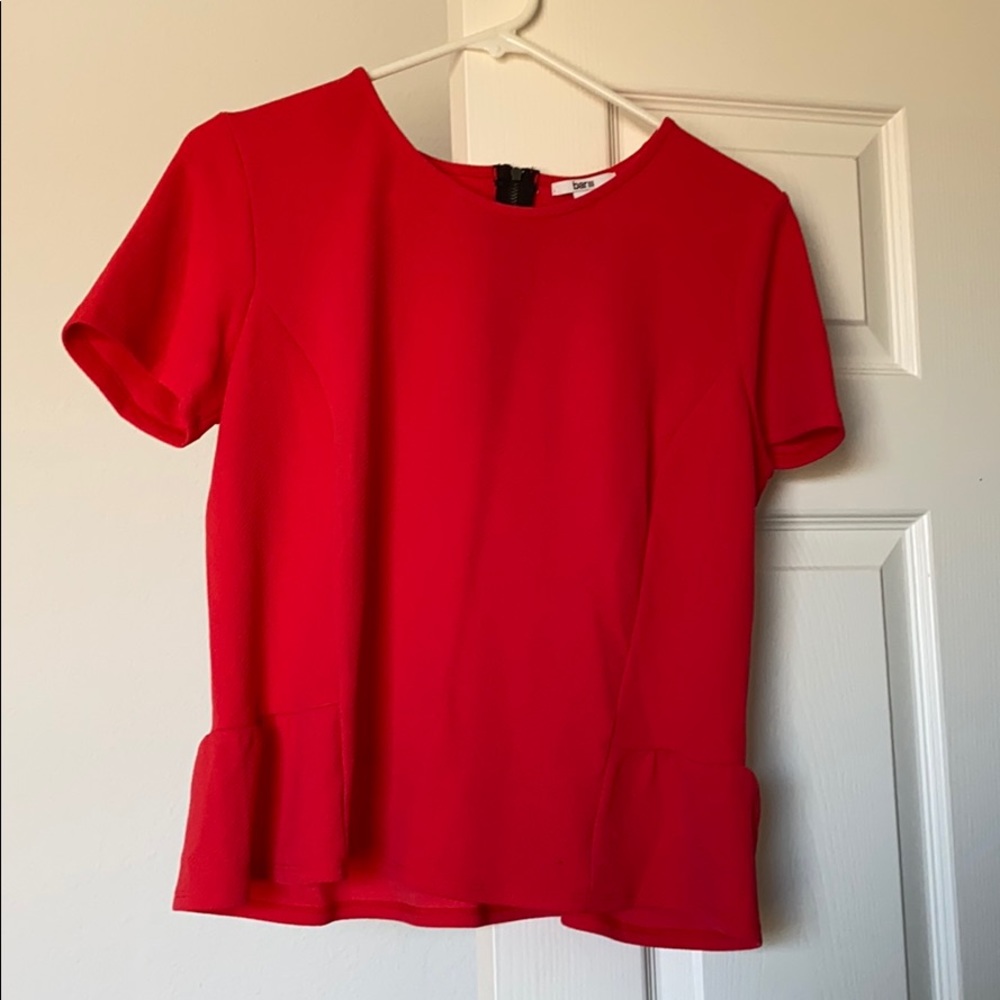 Red Peplum Top